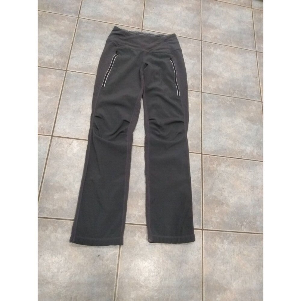 Women's Lululemon Athletic Track Pants Work Out Yoga Size 4 vented